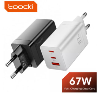 Cargador Toocki USB tipo C para móvil 67W por 13.04€