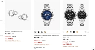 Tot 70% korting + 30% extra korting tijdens de sale bij Fossil