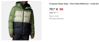 Chaqueta con capucha Columbia Slope Style para Hombre por 79.99€