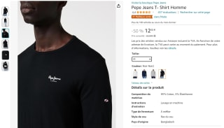 Pepe Jeans mannen T- Shirt voor €12,50