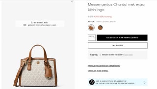 Michael Kors Chantal Extra-Small Logo Messenger Bag voor €95