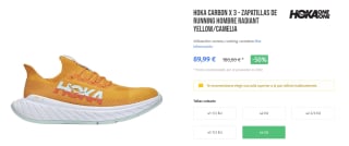 Zapatillas running Hoka Carbon X 3 por 89,99€