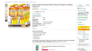 Signal Cepillo de Dientes Medio Protección Integral 4 unidades Pack de 10 por 6,06€