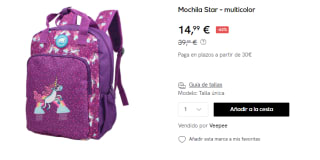 Mochila Kukuxumusu Star por 14.99€