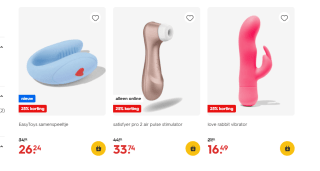 25% korting op vibrators en andere intiem items bij de Hema
