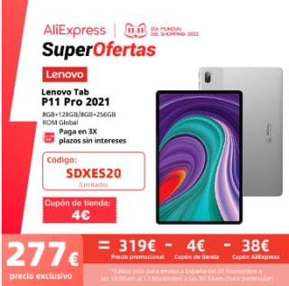Lenovo Tab P11 Pro 6GB/128GB 2021 a 277€