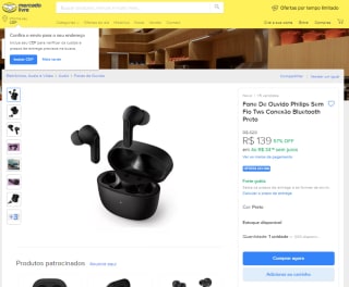 Fone de Ouvido da Philips - R$ 139