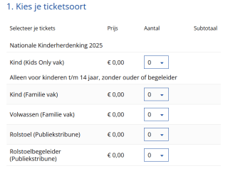 Gratis tickets Nationale Kinderherdenking in Madurodam op 4 mei