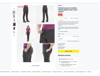 Pantalón montaña Mujer por solo 19,99€