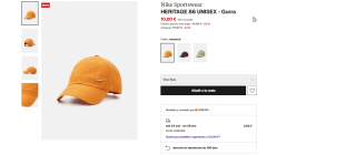 gorra marca Nike HERITAGE 86 UNISEX por 10€