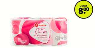 Kruidvat Zacht & Sterk Toiletpapier 3 verpakkingen voor €8 bij Kruidvat
