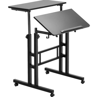 VEVOR-soporte de altura ajustable con resorte de Gas, escritorio con ruedas giratorias por 41,40€