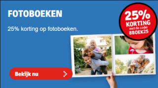 25% korting op alle fotoboeken met deze Kruidvat kortingscode