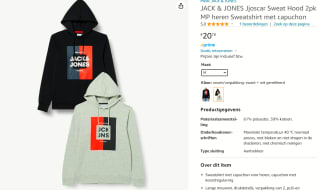 2-stuks JACK & JONES Sweatshirt 'Oscar' heren hoodies vanaf €20,29 bij Amazon