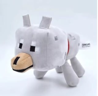 Wolf - Minecraft Pluche Knuffel voor €3,54 bij Aliexpress