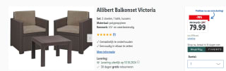 Allibert Balkonset Victoria voor €79,99 in de Lidl webshop