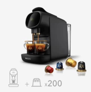 Cafetiere barista L’Or + 200 capsules à 69,88€
