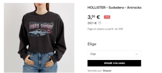 Sudadera para Mujer Hollister por 3.5€