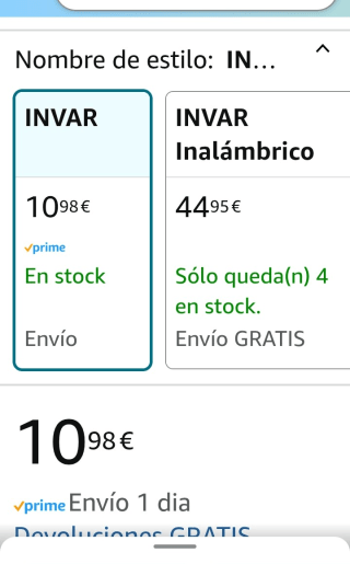 Oversteel Invar Ratón gaming pir 10,98€.