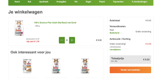 [prijsfout?!] Hill's Science Plan Adult Sterilised met Eend 300 GR voor €1,19 per 300 gram