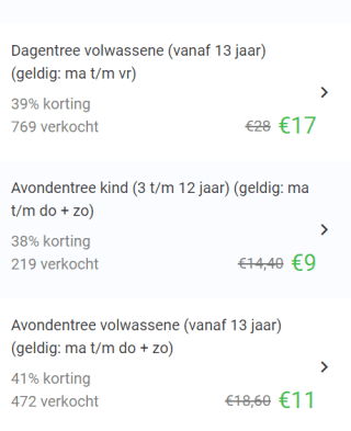 Entree zwemparadijs Aqua Mundo van Center Parcs De Eemhof vanaf €9