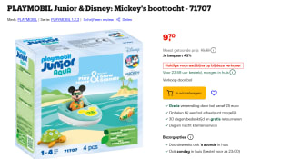 PLAYMOBIL 1.2.3 Disney: Mickey's Boottocht Speelfiguur voor €9,70 bij Bol