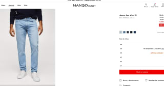 Jeans Jan slim fit Mango Hombre por solo 11,99€