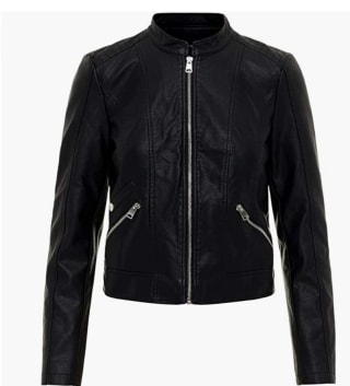 Vero Moda leren Tussenjas 'Khloe' voor €15,54 bij Amazon