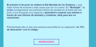 15% descuento en cuento burbujas