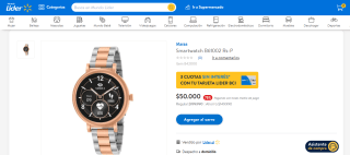 Smartwatch B61002 Rs-P por $50.000