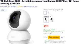 TP-Link Tapo C200 binnencamera voor €27,99 bij Bol
