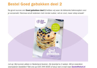 Gratis mini Bakboekje 'Goed gebakken - deel 2'