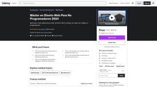 Máster en Diseño Web Para No Programadores 2024 gratis