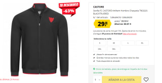 Chaqueta para Hombre del Sevilla FC CASTORE Anthem por 29.99€