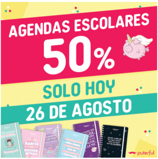Consigue solo hoy 26 Agosto tu Agendas 2022/2023 Puterful con 50% descuento