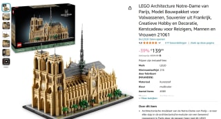 LEGO Architecture Notre-Dame van Parijs (21061) voor €139,99 bij Amazon en Bol