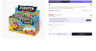 PIRATIX ADVENTURE WORLD Serie Golden Treasure – Caja 24 Sobres Sorpresa con Figuras Pirata por 23.99€ (Cuenta Nueva 12€)