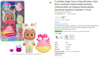 Muñeca Cry Babies Magic Tears Jumpy Monsters, Stars Nunu por 10,08€