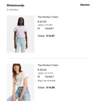 Black Friday deals tot 50% korting bij Levi's