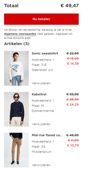 Mango Outlet Final Sale tot 85% korting + 10% extra korting