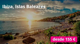Ibiza 5 días con Vuelos desde 155€.