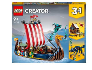 Set de Lego Barco Vikingo y Serpiente Midgard, Casa, Dragón y Lobo a mitad de precio por 59,35€