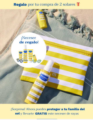 Neceser de regalo por la compra de dos solares en Mustela