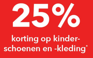 25% korting op alle kinderschoenen en -kleding bij Scapino