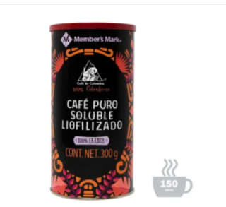Café Soluble Member's Mark Lata 300gr por $70