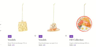 70% korting op alle kerstartikelen bij de Bijenkorf