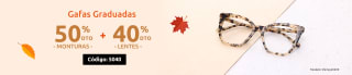 Oferta 50% en monturas + 40% en lentes