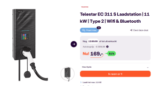 TELESTAR EC 311 S Smart Wallbox/laadstation voor e-auto's voor €169 bij Ibood