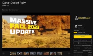 Gratis Juego Dakar Desert Rally este Jueves 15 en Epic Games