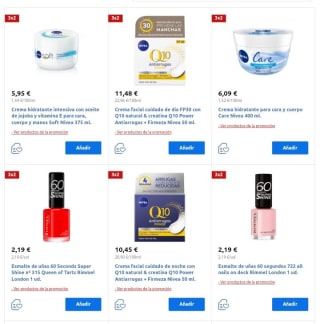 3×2 en artículos de Perfumería Carrefour.